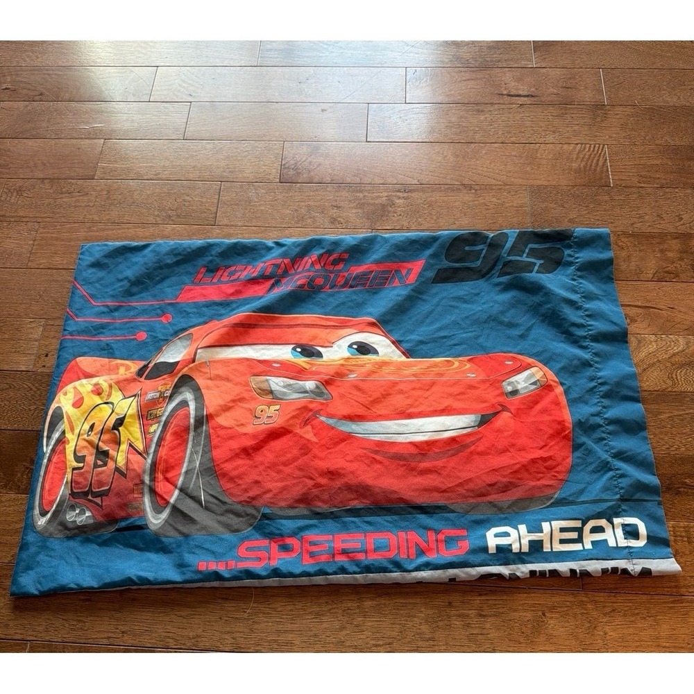 Disney Pixar CarsDisney Pixar Cars Lightning McQueen "Speeding Ahead" Pillowcase